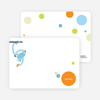 Personal Stationery for Monkey Business Modern Birthday Invitation - Azure