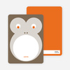 Personal Stationery for Monkey Face Modern Birthday Invitation - Cocoa