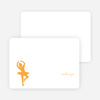 Personal Stationery for Orange Ladybug Modern Birthday Invitation - Apricot