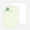 Personal Stationery for Orchid Bridal Shower Invitations - Mint Green