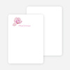 Personal Stationery for Orchid Bridal Shower Invitations - White