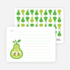 Personal Stationery for Pear Birds Modern Birthday Invitation - Sun Yellow