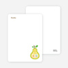 Personal Stationery for Pear Birds Modern Birthday Invitation - Sun Yellow