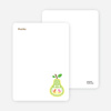 Personal Stationery for Pear Birds Modern Birthday Invitation - Light Green