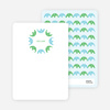 Personal Stationery for Simply Photos: Find the Elephant Modern Baby Announcement - Aquamarine