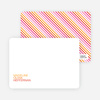 Personal Stationery for Simply Photos: ‘Nounced Modern Baby Announcement - Tangerine