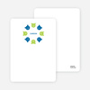 Personal Stationery for Teddy Bear Kaleidoscope Birthday Invite - Neon Green