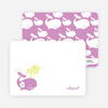 Personal Stationery for Whale Spout Modern Birthday Invitation - Wisteria