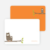 Personal Stationery for Wise Owl Modern Birthday Invitation - White