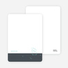 Personal Stationery for Year of the Ox Modern Baby Announcement - Slate Blue