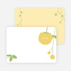 Personal Stationery for Yellow Raspberry Modern Baby Announcement - Daffodil