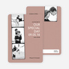 Photo Strip Save the Date Cards - Vintage Rose