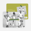 Picture Collage Holiday Photo Card - Green