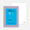 Pizza and Prosecco Party Invitations - Royal Blue