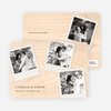 Polaroid Save the Date Cards with 4 Photos - Plywood