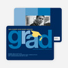 Pop Art Inspired Graduation Invitations - Navy