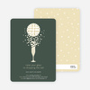 Pop the Champagne New Year’s Party Invitations - Forest Green