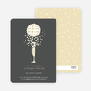Pop the Champagne New Year’s Party Invitations - Charcoal