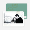 Postcard Inspired Save the Date Cards - Celadon