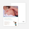 Prayers Answered Photo Baptism Card - Greenish Blue
