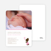 Prayers Answered Photo Baptism Card - Pink