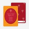 Red Egg and Ginger Party Invitations - Red