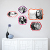 Retro Bracket Photo Frames - Pink