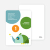 Rhino Modern Birthday Party Invitation - Dream Green
