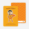 Righteous Hero Birthday Invitations - Mango