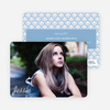 Rippling Water Graduation Photo Announcements - Blue
