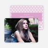 Rippling Water Graduation Photo Announcements - Pink