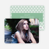 Rippling Water Graduation Photo Announcements - Green