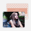Rippling Water Graduation Photo Announcements - Orange