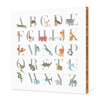 A-Z Monogram Bamboo Art - Multi