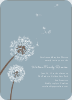 Dandelion Party Invitations - Mystic Blue