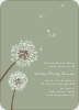 Dandelion Party Invitations - Celadon