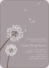 Dandelion Party Invitations - Mauve