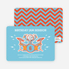 Rockstar Birthday Photo Invitations - Rock Star Blue