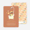 Rub a dub dub, a Hippo in the Tub Baby Shower Invitations - Cinnamon