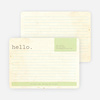 Rustic Paper Stationery - Mint Leaf