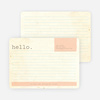 Rustic Paper Stationery - Peachy Cream