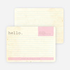 Rustic Paper Stationery - Pink Chalk