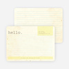 Rustic Paper Stationery - Light Lemon