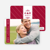 Save the Date Banner Cards - Cabernet