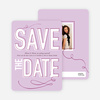 Save the Date Typography Union - Lilac