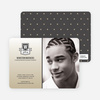 School Shield Graduation Announcements and Invitations - Champagne