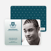 School Shield Graduation Announcements and Invitations - Glacier