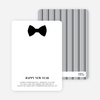 Serious Bowtie Holiday Invitations - Ebony