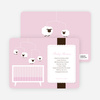 Sheep Mobile Baby Shower Invitations - Pink Mobile