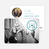 Shot Through the Heart Save the Date Cards - Blue